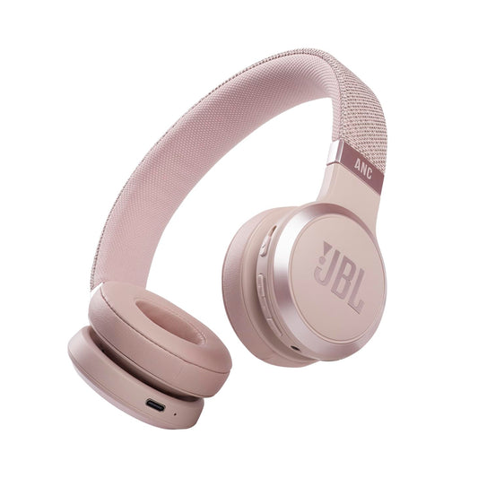JBL Live 460NC Wireless Noise Cancelling On-Ear Headphones - Rose Pink