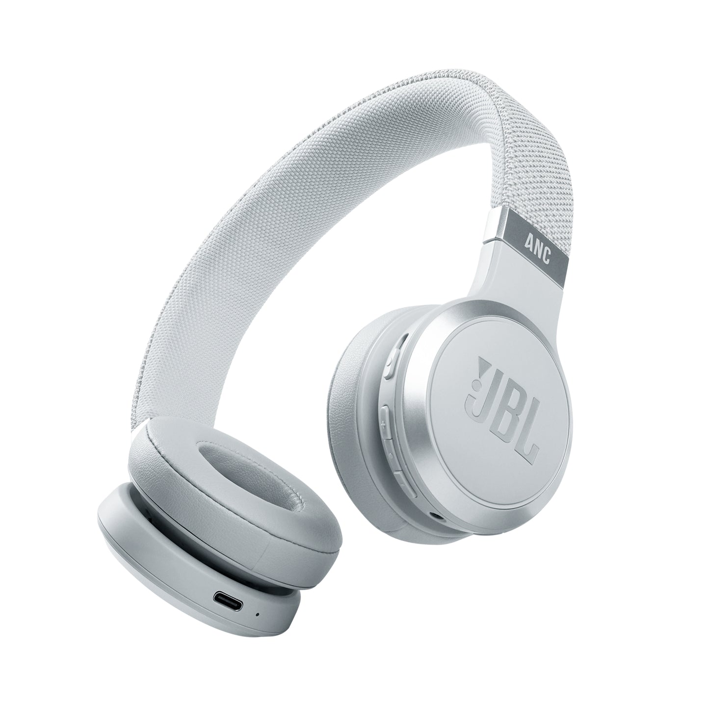 JBL Live 460NC Wireless Noise Cancelling On-Ear Headphones - White