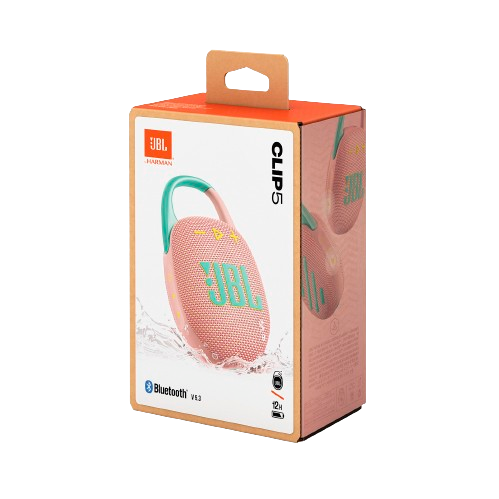 JBL Clip 5 Portable Bluetooth Speaker - Pink