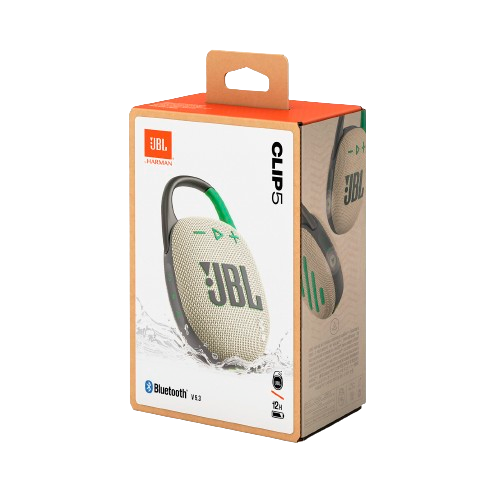 JBL Clip 5 Portable Bluetooth Speaker - Sand