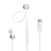 JBL Tune 310C USB-C In-Ear Wired Earphones - White