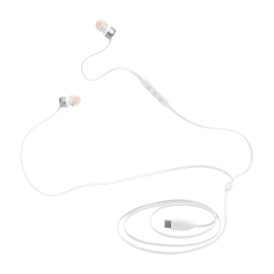 JBL Tune 310C USB-C In-Ear Wired Earphones - White