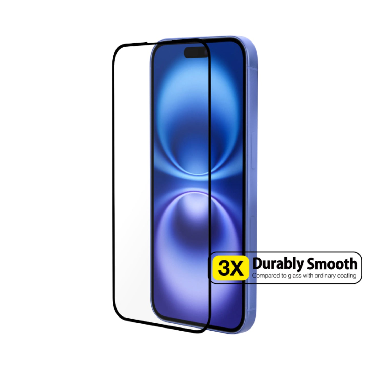 JUST MOBILE Xkin Tempered Glass for iPhone 16 - Clear