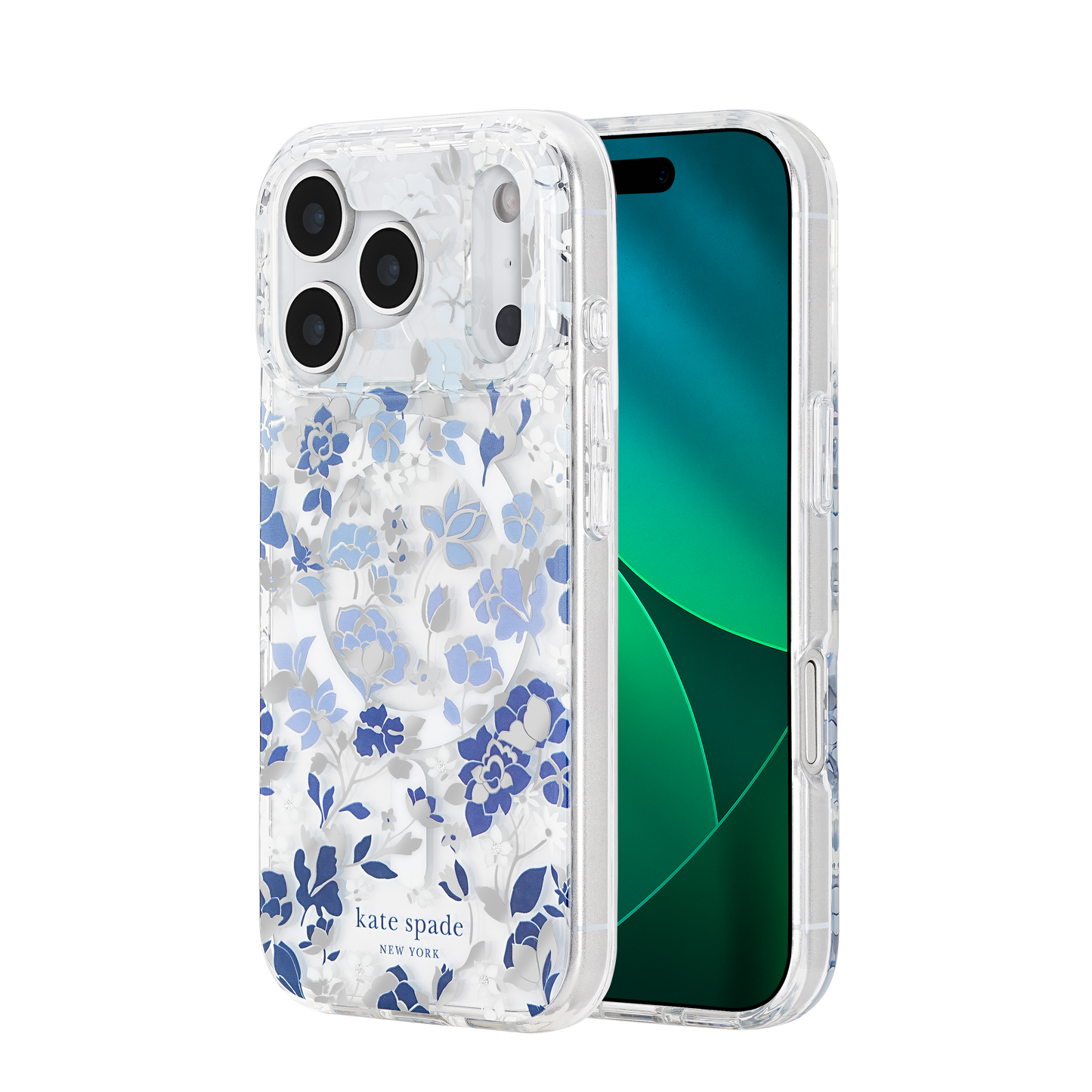 KATE SPADE Printed MagSafe Case for iPhone 17 Pro - Flowerbed Blue