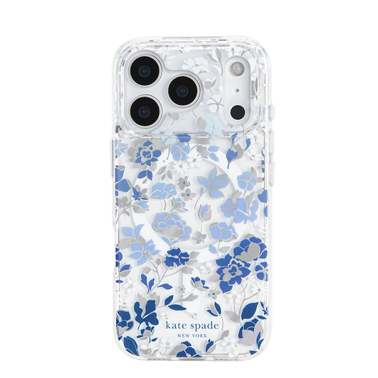KATE SPADE Printed MagSafe Case for iPhone 17 Pro - Flowerbed Blue