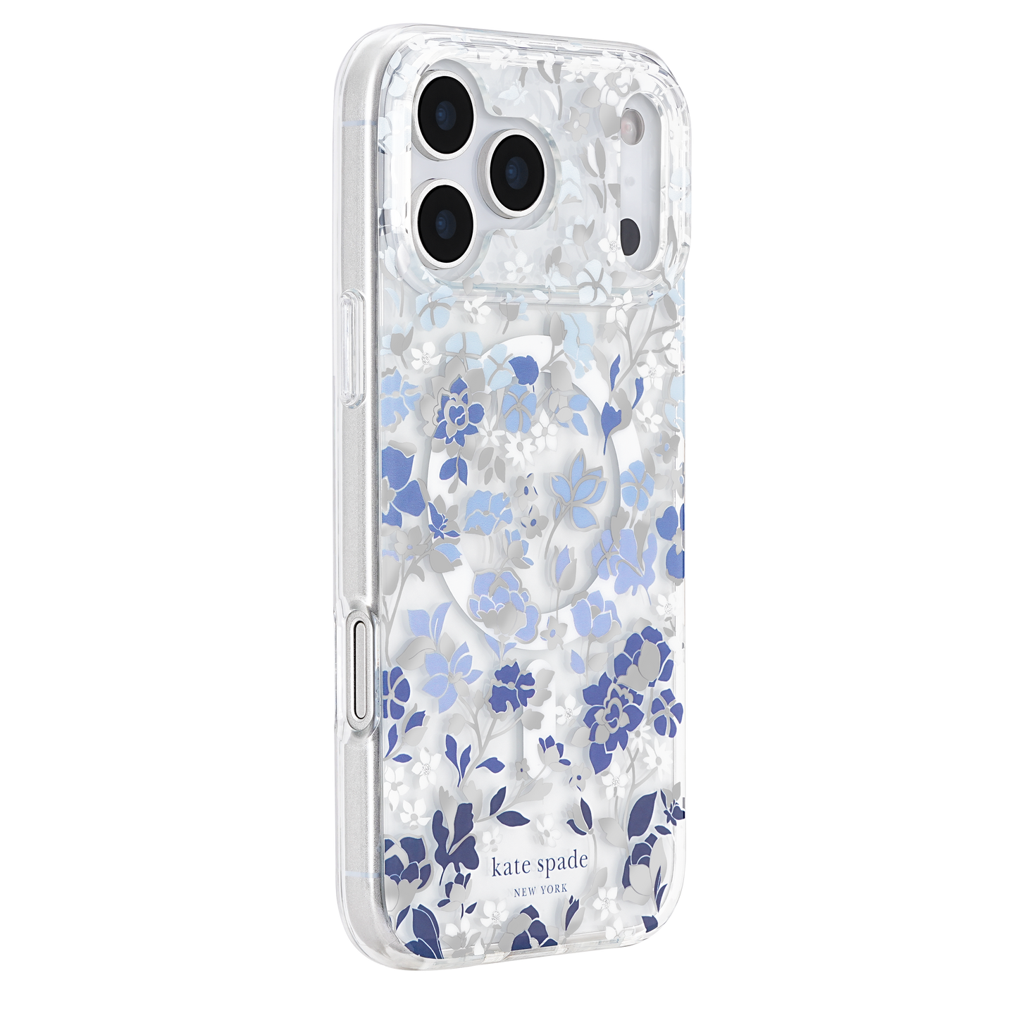 KATE SPADE Printed MagSafe Case for iPhone 17 Pro Max - Flowerbed Blue