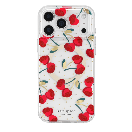KATE SPADE Printed MagSafe Case for iPhone 17 Pro Max - Cherry Dot