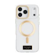 KATE SPADE Icon with Stand MagSafe Case for iPhone 17 Pro Max - Clear/Gold