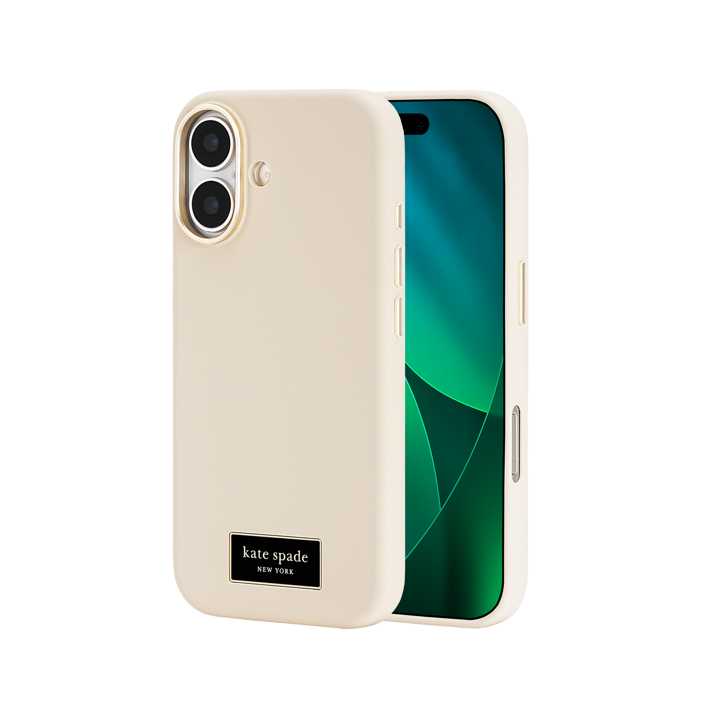 KATE SPADE Silicone Icon MagSafe Case for iPhone 17 - Perfect Beige