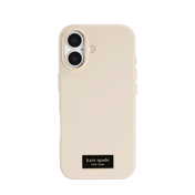 KATE SPADE Silicone Icon MagSafe Case for iPhone 17 - Perfect Beige