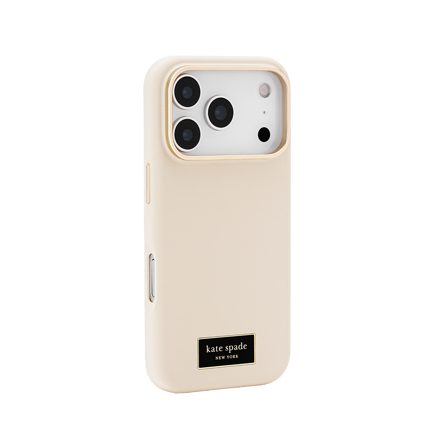 KATE SPADE Silicone Icon MagSafe Case for iPhone 17 Pro - Perfect Beige