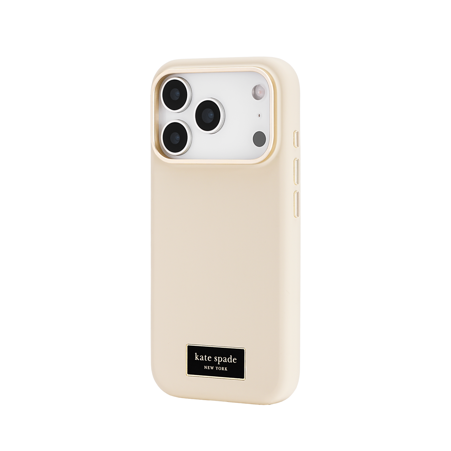 KATE SPADE Silicone Icon MagSafe Case for iPhone 17 Pro - Perfect Beige