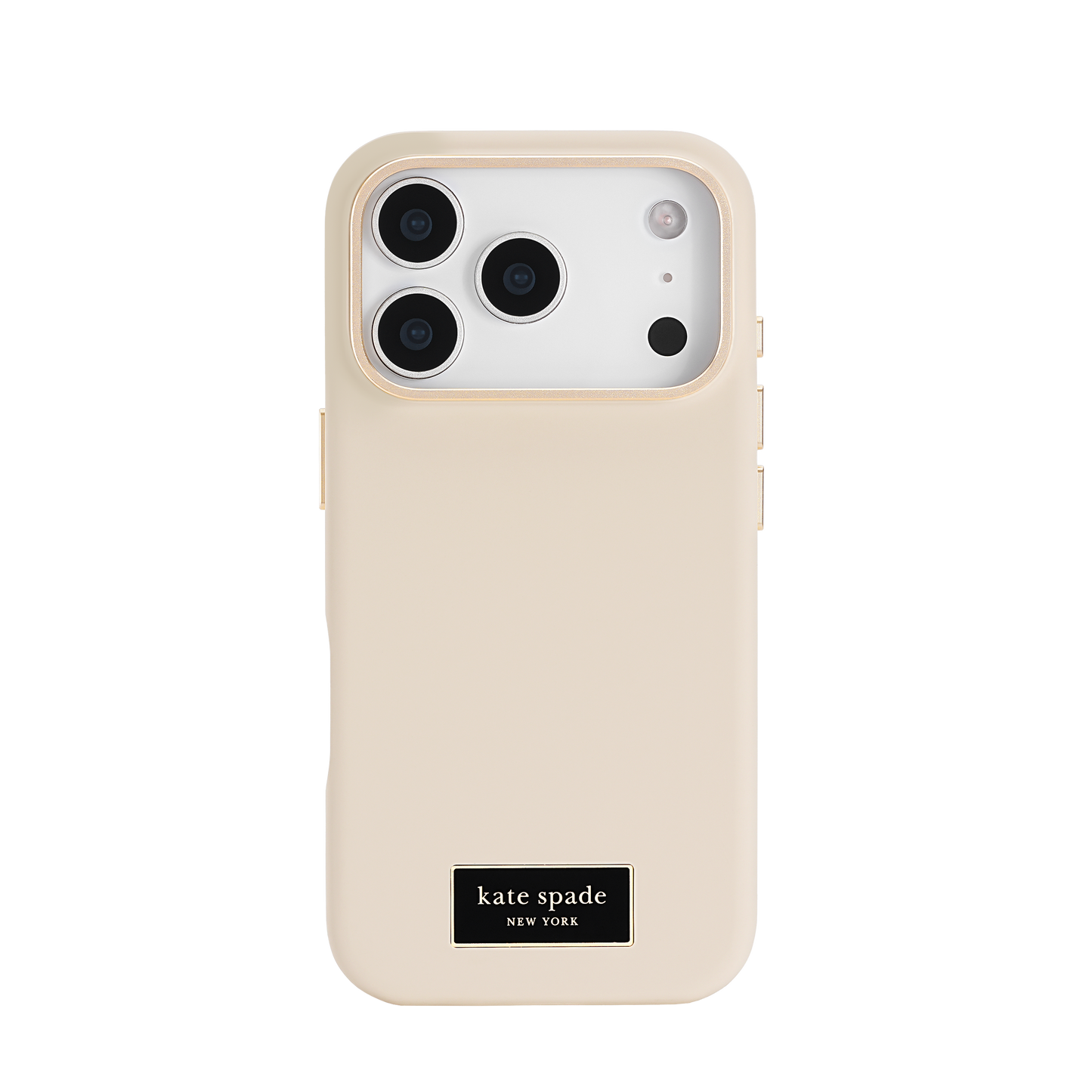 KATE SPADE Silicone Icon MagSafe Case for iPhone 17 Pro - Perfect Beige