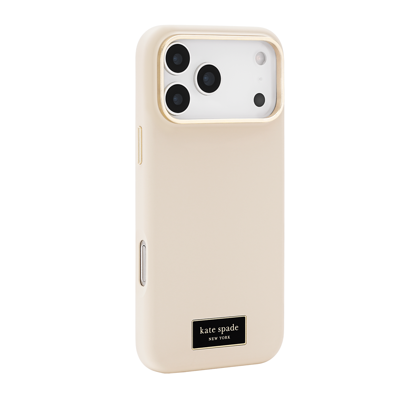 KATE SPADE Silicone Icon MagSafe Case for iPhone 17 Pro Max - Perfect Beige