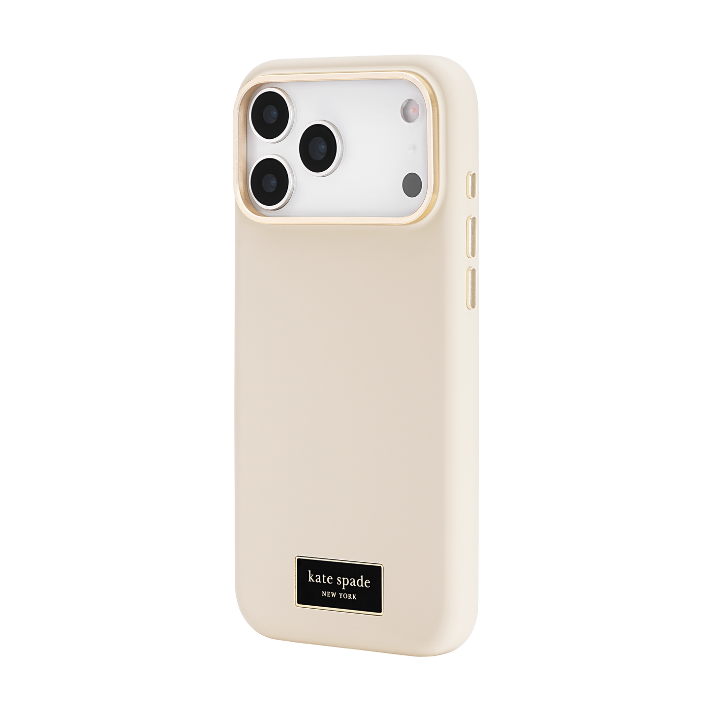 KATE SPADE Silicone Icon MagSafe Case for iPhone 17 Pro Max - Perfect Beige