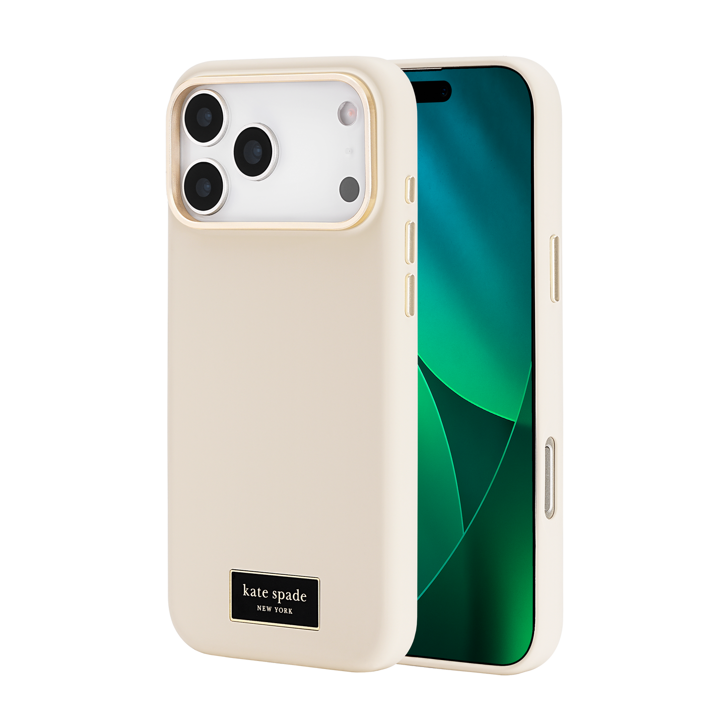 KATE SPADE Silicone Icon MagSafe Case for iPhone 17 Pro Max - Perfect Beige