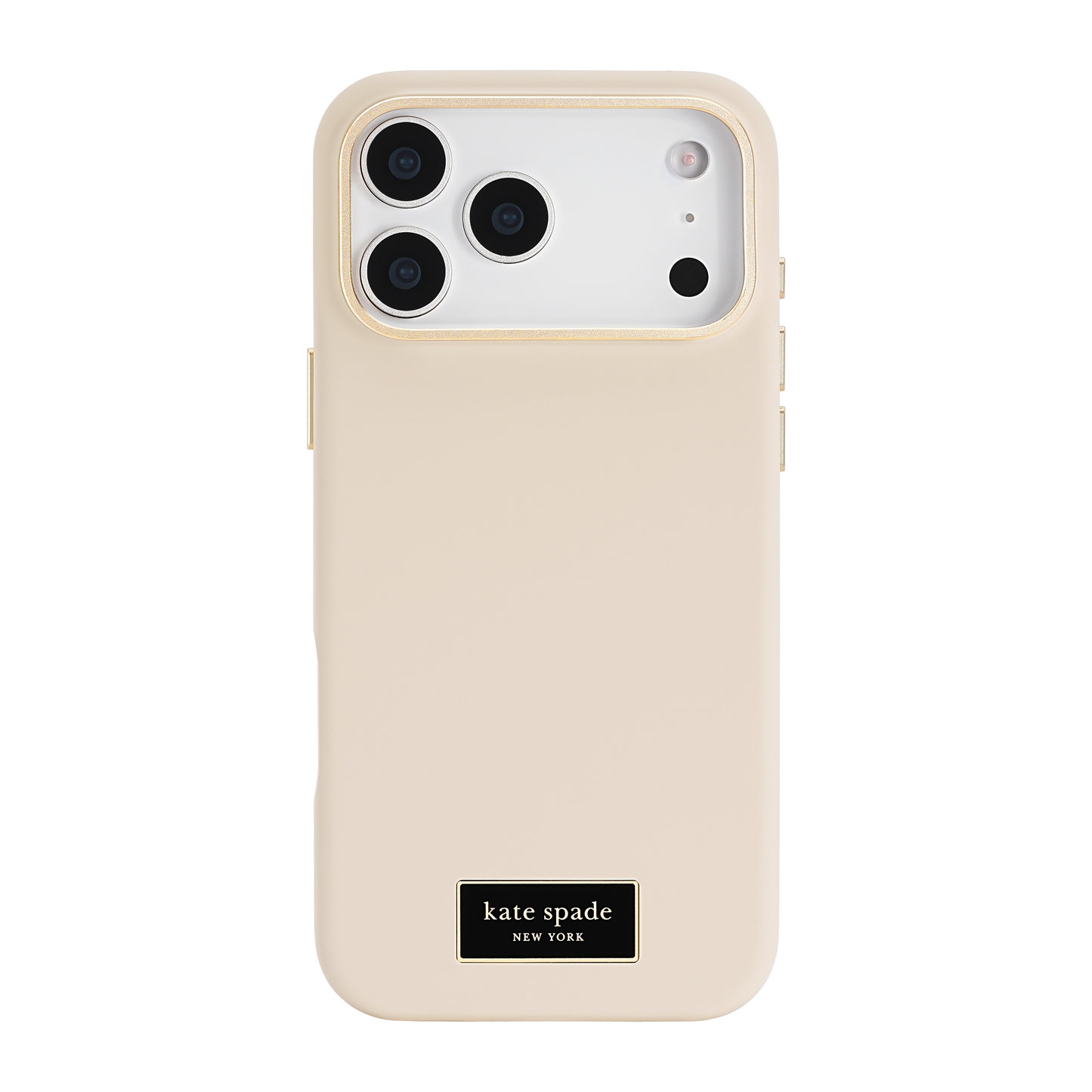 KATE SPADE Silicone Icon MagSafe Case for iPhone 17 Pro Max - Perfect Beige