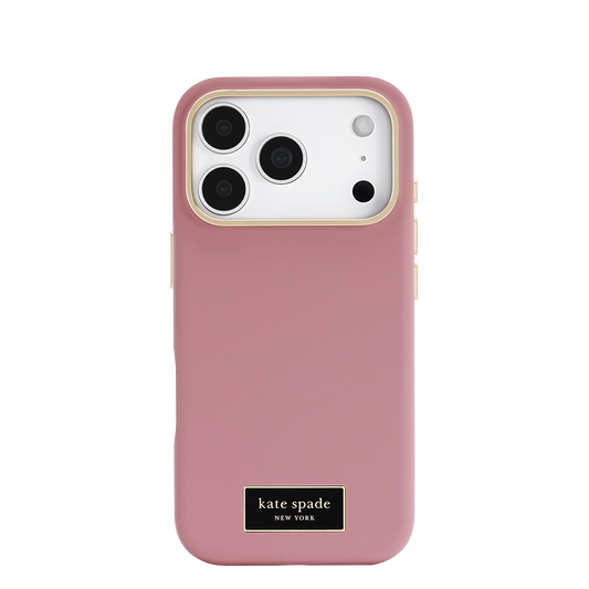 KATE SPADE Silicone Icon MagSafe Case for iPhone 17 Pro - Dusk Rose
