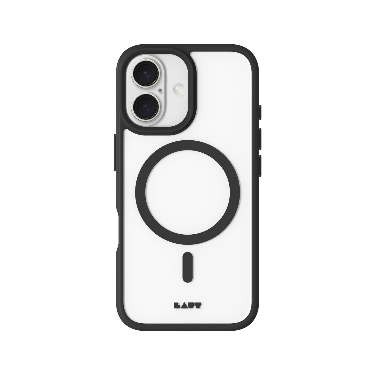 LAUT Huex Protect MagSafe Case for iPhone 16 - Clear/Black