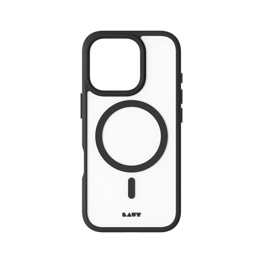 LAUT Huex Protect MagSafe Case for iPhone 16 Pro - Clear/Black (OLD)