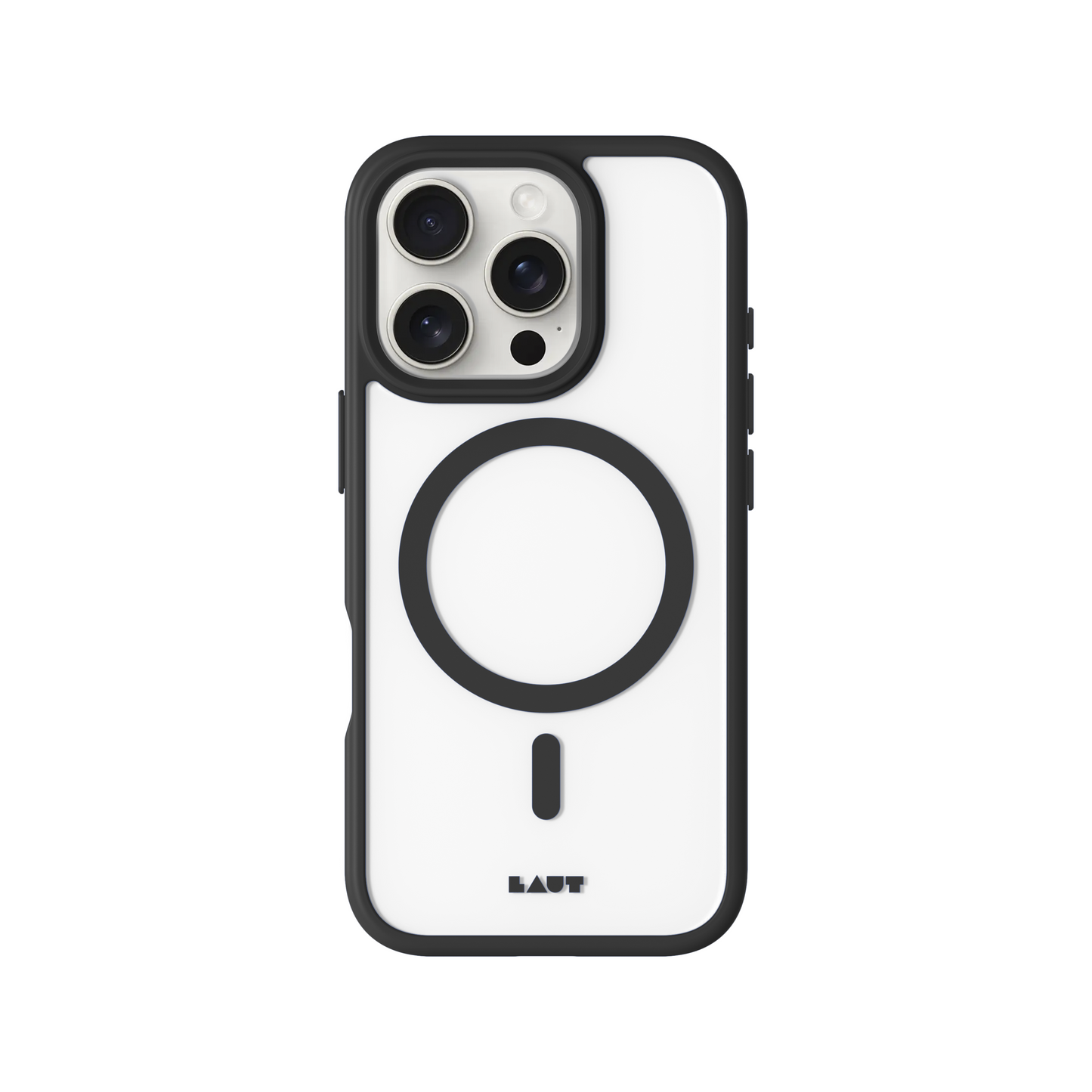 LAUT Huex Protect MagSafe Case for iPhone 16 Pro - Clear/Black