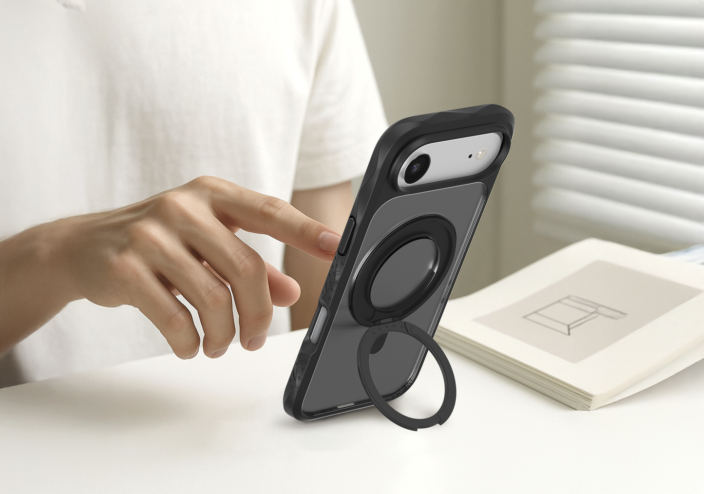 LAUT Carbon Matter MagSafe Case for iPhone Air - Midnight
