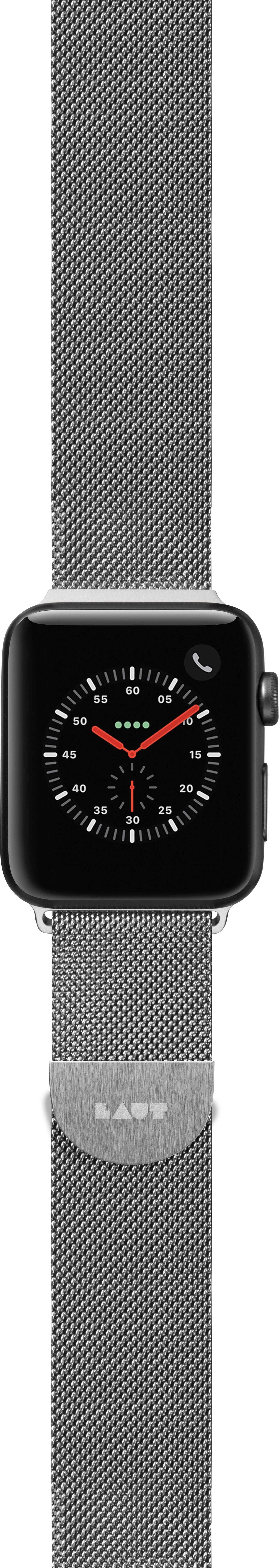 LAUT Steel Loop Watch Strap for Apple Watch 42/44/45 mm - Silver