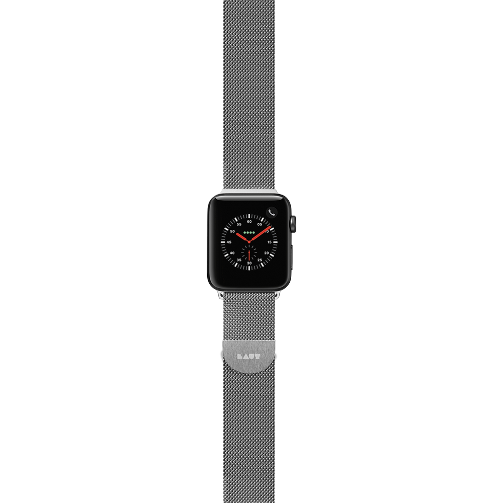LAUT Steel Loop Watch Strap for Apple Watch 38 40 41 mm Silver Power Mac Center