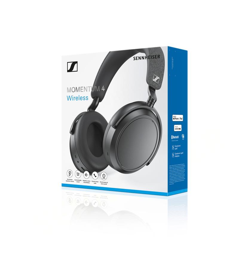 SENNHEISER Momentum 4 Wireless Adaptive Noise Cancelling Over-Ear Headphones - Graphite