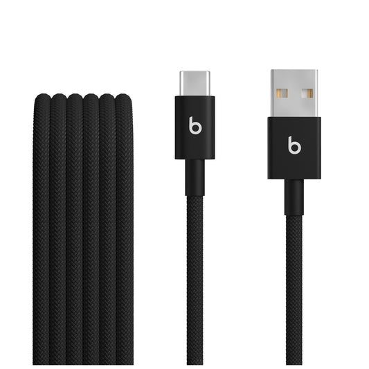 Beats USB-A to USB-C Woven Cable (1.5 m) - Bolt Black