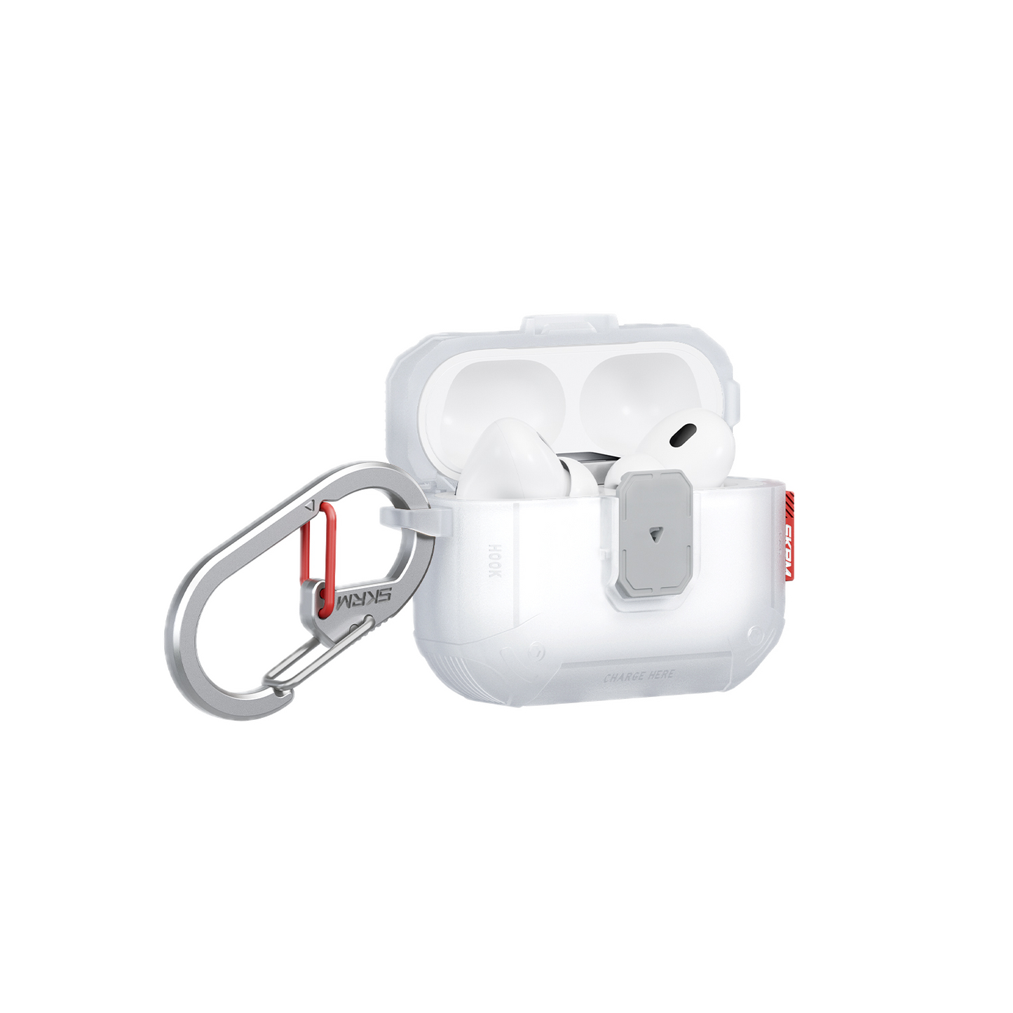 SKINARMA Mecha Le Lock Edition Frosted for AirPods Pro 3 - Clear