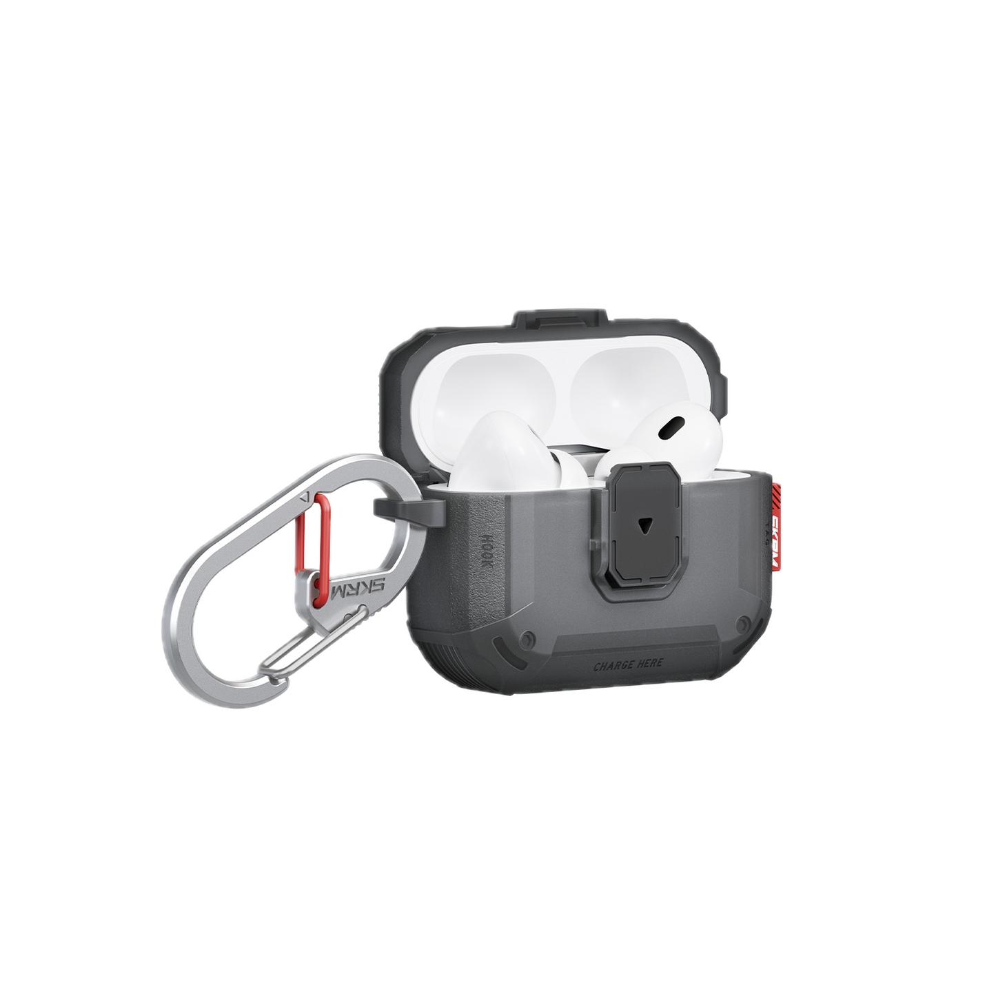 SKINARMA Mecha Le Lock Edition Frosted for AirPods Pro 3 - Smoke