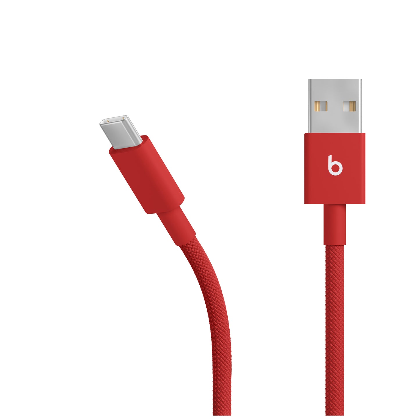 Beats USB-A to USB-C Woven Cable (1.5 m) - Rapid Red