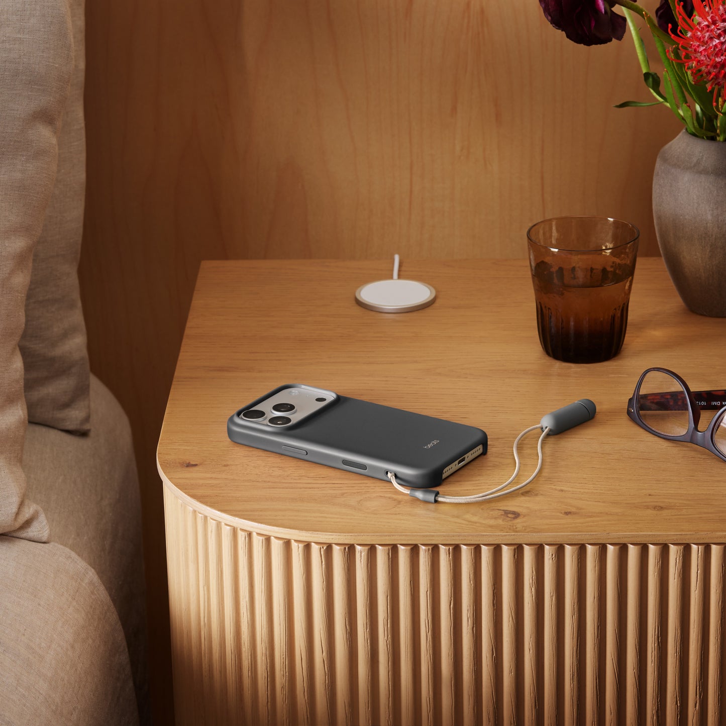 Beats iPhone 17 Pro Kickstand Case with MagSafe and Camera Control - Granite Gray