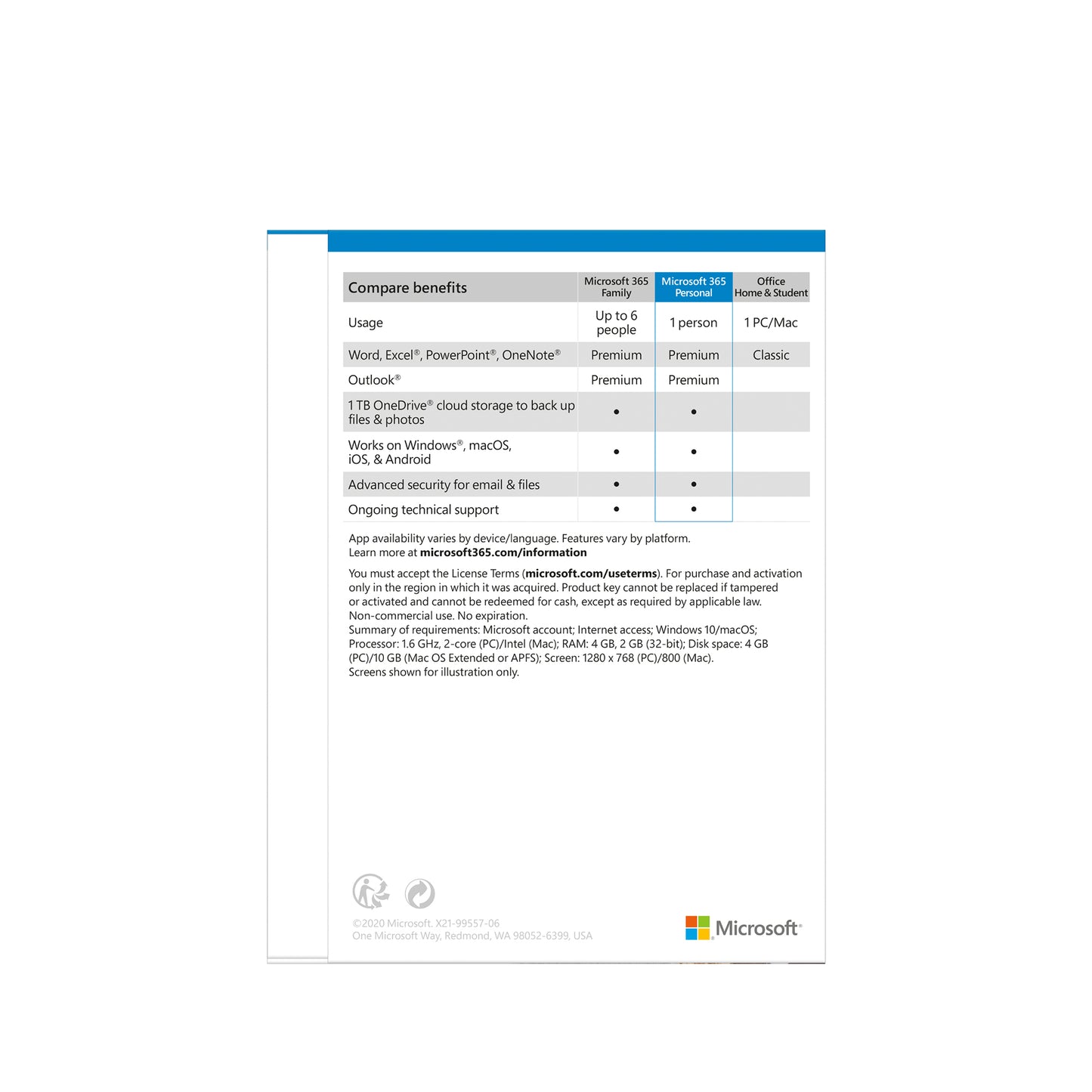 MICROSOFT 365 Personal P6 - White