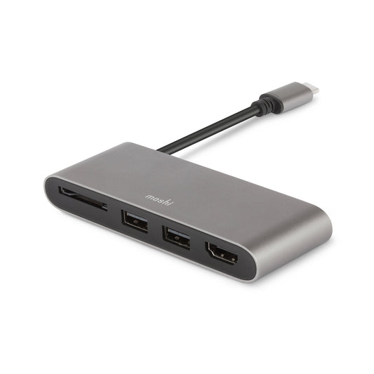 MOSHI USB C Multimedia Adapter - Titanium Gray