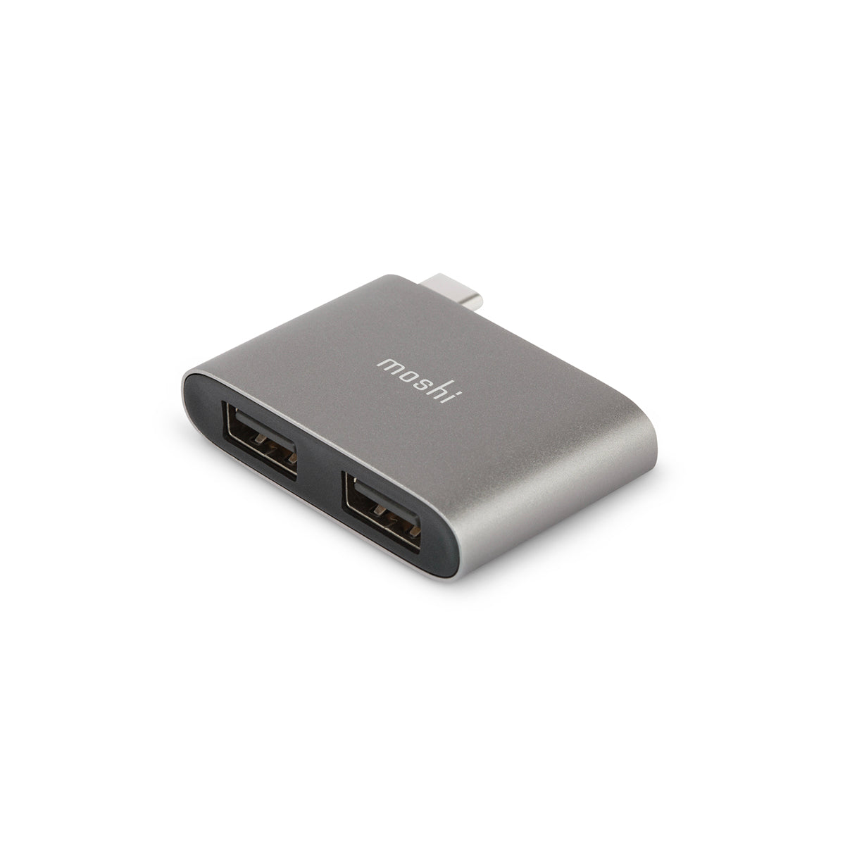 MOSHI USB C to Dual USB A Adapter - Titanium Gray