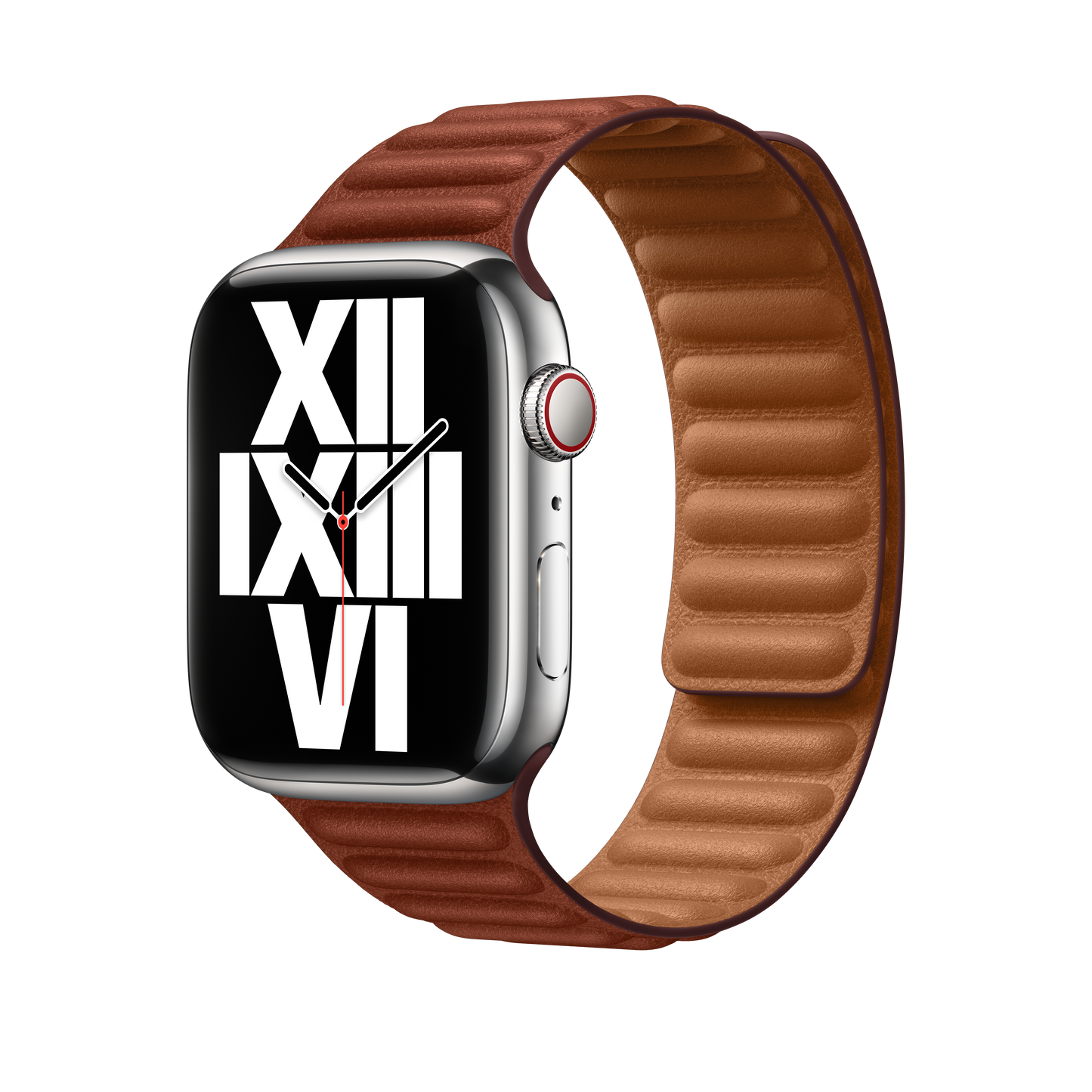 APPLE Watch Leather Link 44mm/45mm UMBER Brown Band M/L MP863AM/A