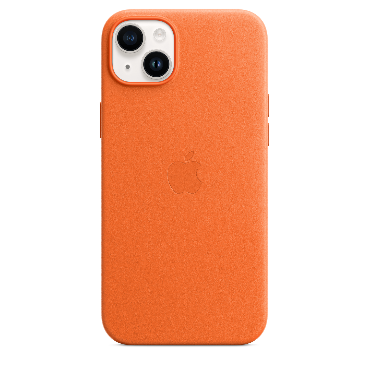 iPhone 14 Plus Leather Case with MagSafe - Orange
