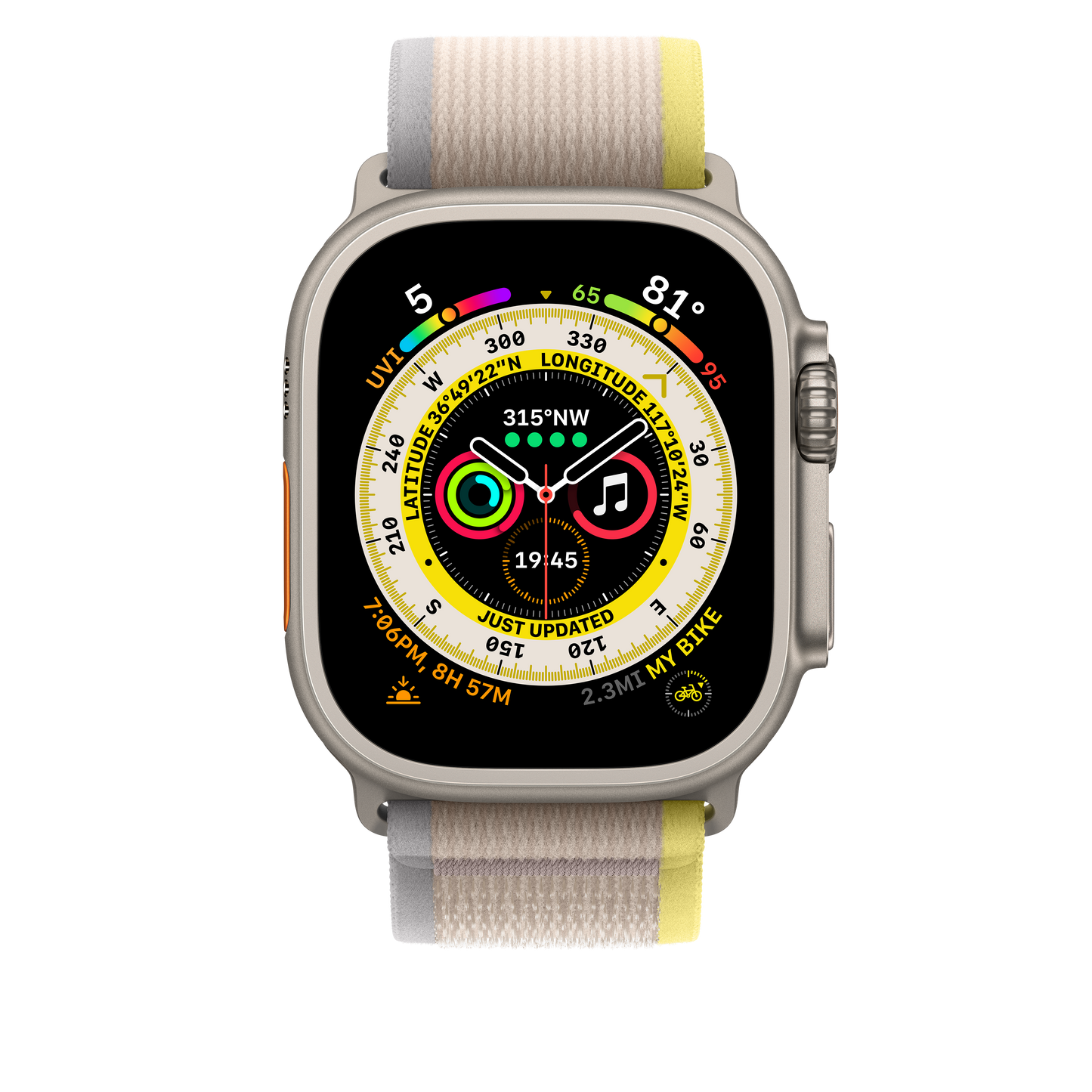 49mm Yellow/Beige Trail Loop - M/L