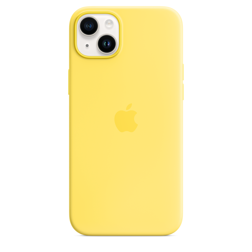 iPhone 14 Plus Silicone Case with MagSafe Canary Yellow – Power