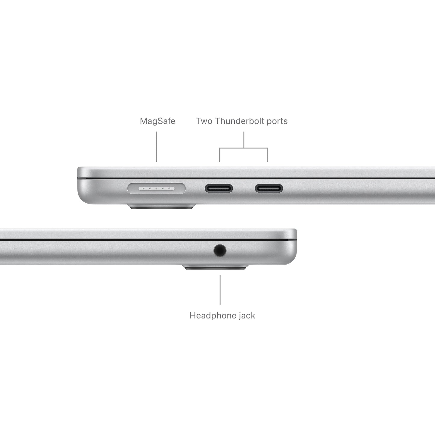 13-inch MacBook Air: Apple M3 chip with 8‑core CPU and 10‑core GPU, 512GB SSD - Silver