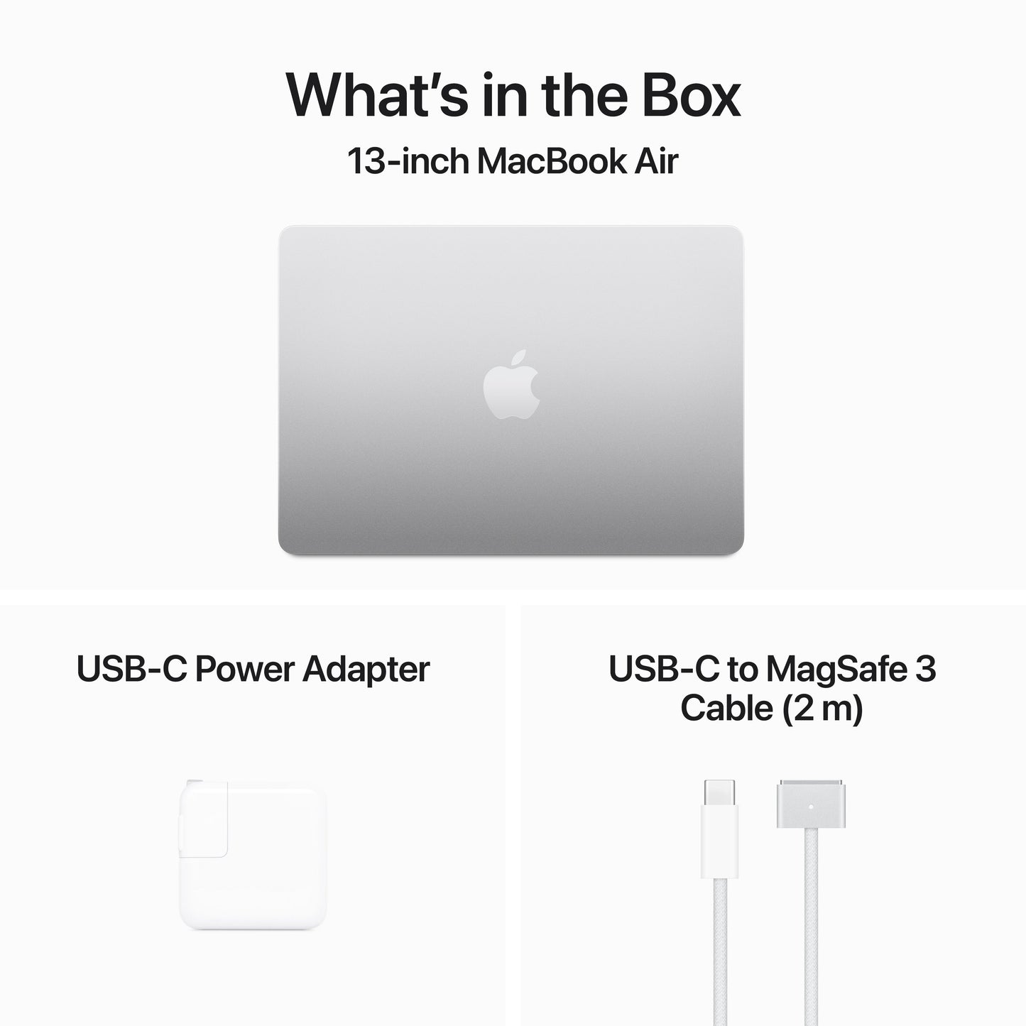 13-inch MacBook Air: Apple M3 chip with 8‑core CPU and 10‑core GPU, 512GB SSD - Silver