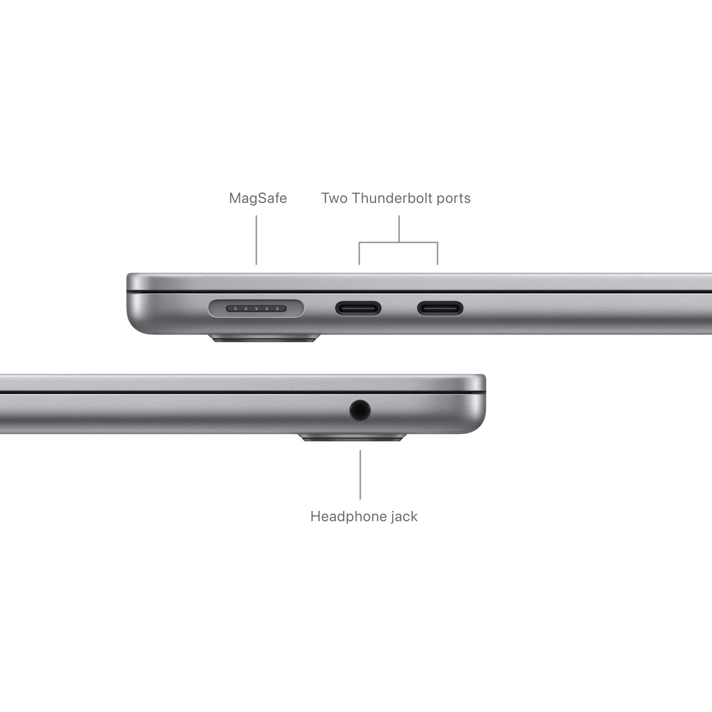 13-inch MacBook Air: Apple M3 chip with 8‑core CPU and 10‑core GPU, 512GB SSD - Space Gray