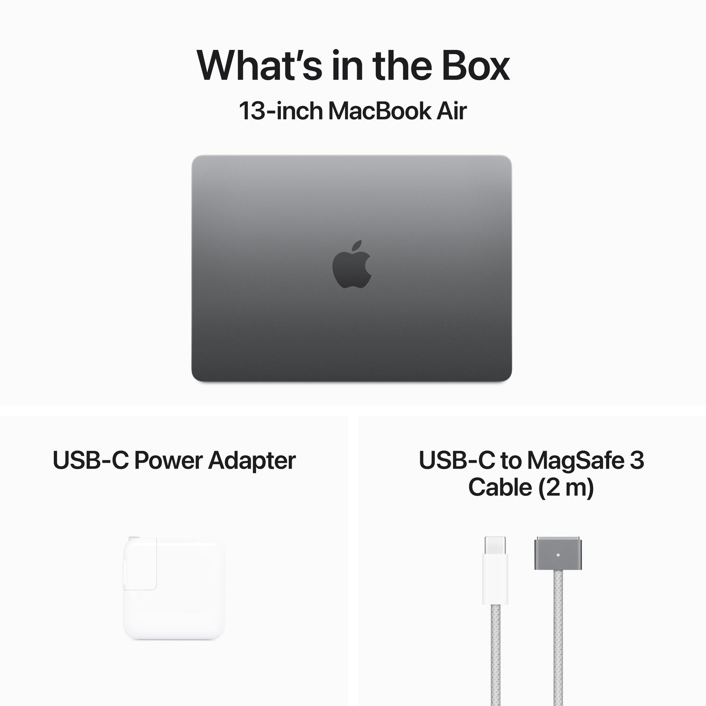 13-inch MacBook Air: Apple M3 chip with 8‑core CPU and 10‑core GPU, 512GB SSD - Space Gray