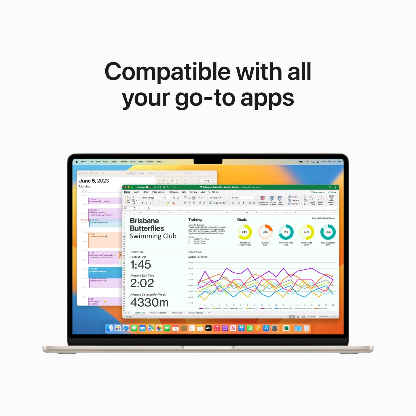 15-inch MacBook Air: Apple M2 chip with 8‑core CPU and 10‑core GPU, 256GB SSD - Starlight