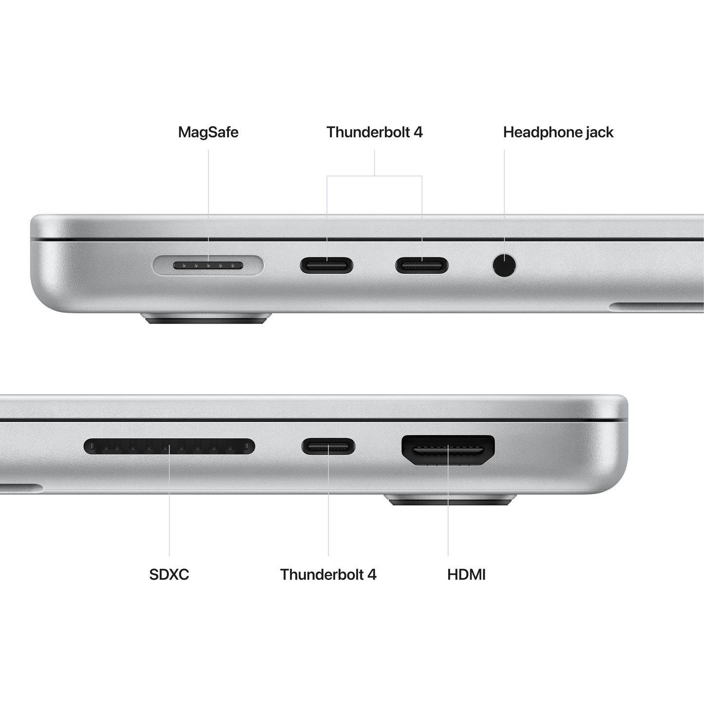 "14-inch MacBook Pro: Apple M2 Pro chip with 10-core CPU and 16-core GPU, 512GB SSD - Silver"