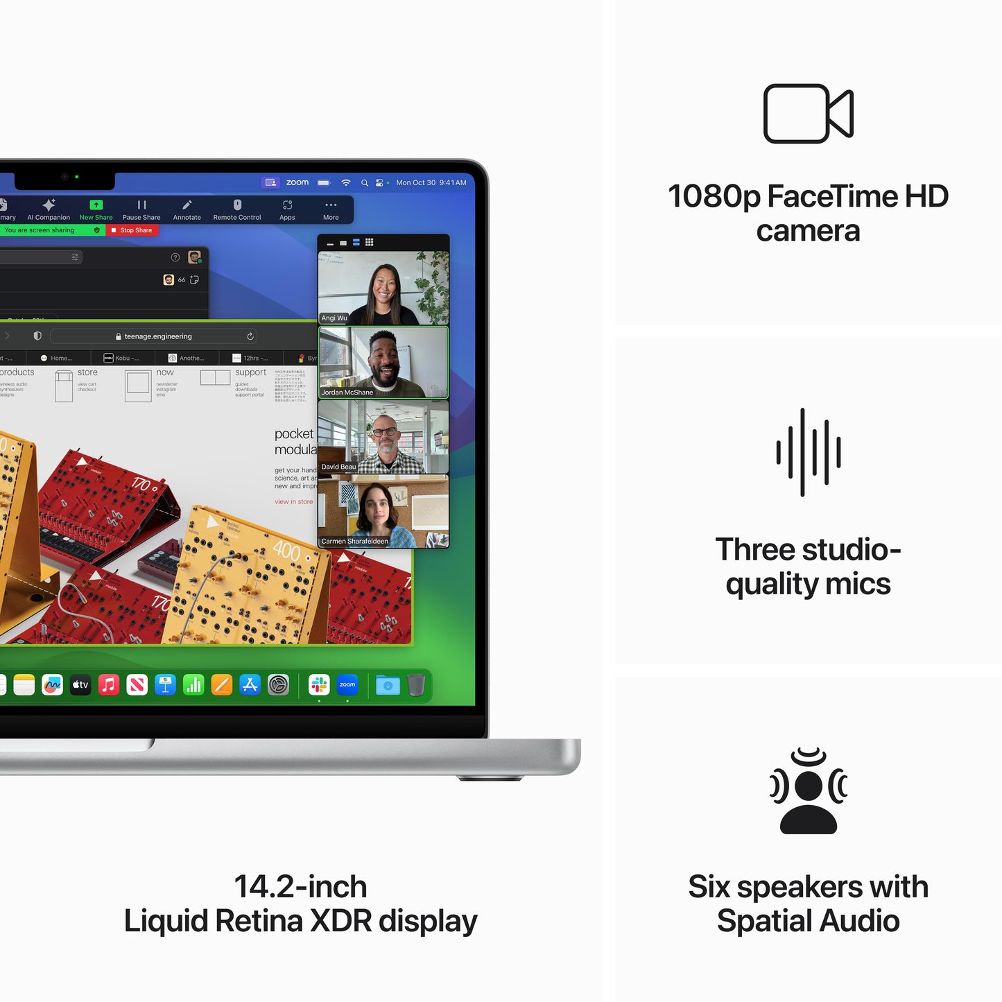 14-inch MacBook Pro: Apple M3 chip with 8‑core CPU and 10‑core GPU, 1TB SSD - Silver