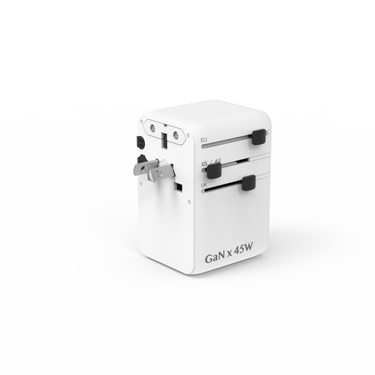 "FEELTEK All-in-1 Universal Travel Charger, 45W w/ Cable"