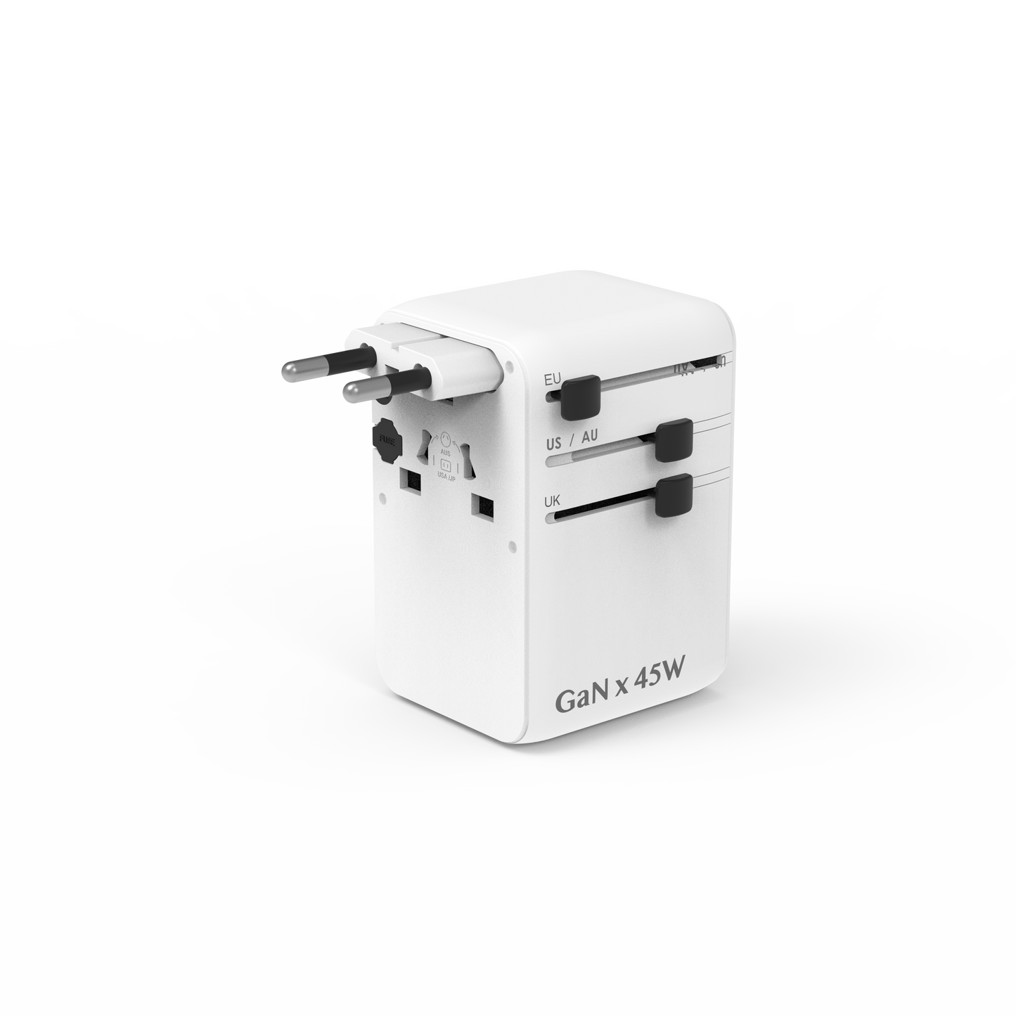 "FEELTEK All-in-1 Universal Travel Charger, 45W w/ Cable"